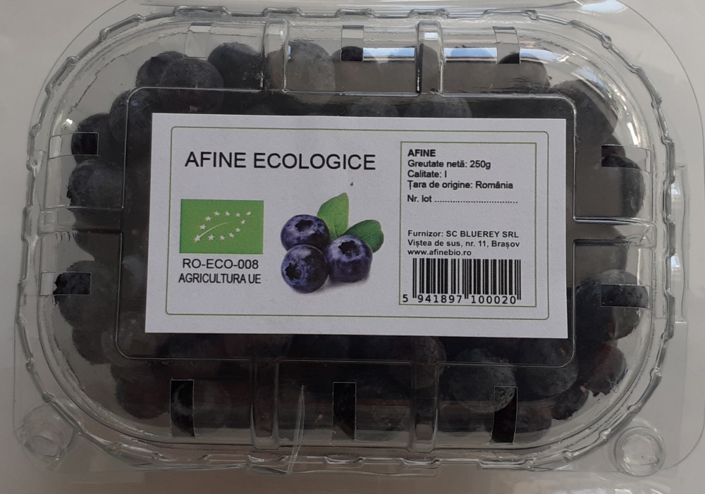 Bluerey S.R.L. – Producție, Pregătire produse ecologice (Afine proaspete, Afine, Afine congelate, Mere, Pere, Prune, Aronia) în Viștea de Sus, județul Brașov