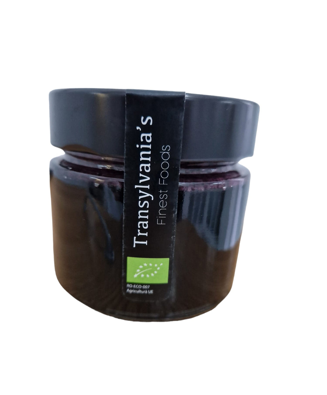 Miere cu pudra de afine negre ecologice 225g Transylvania’s Finest Foods