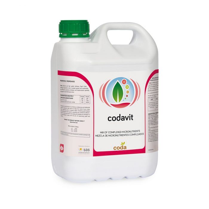 CODAVIT 2.24% Cu + 2.56% Fe + 0.96% Mn + 0.64% Zn + lignosulfonat de aluminiu (15.7% SO3) (g/v)