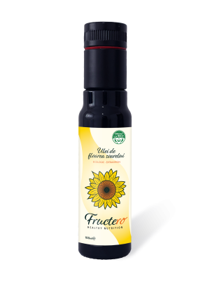 Ulei de floarea soarelui extravirgin ecologic, 100ml