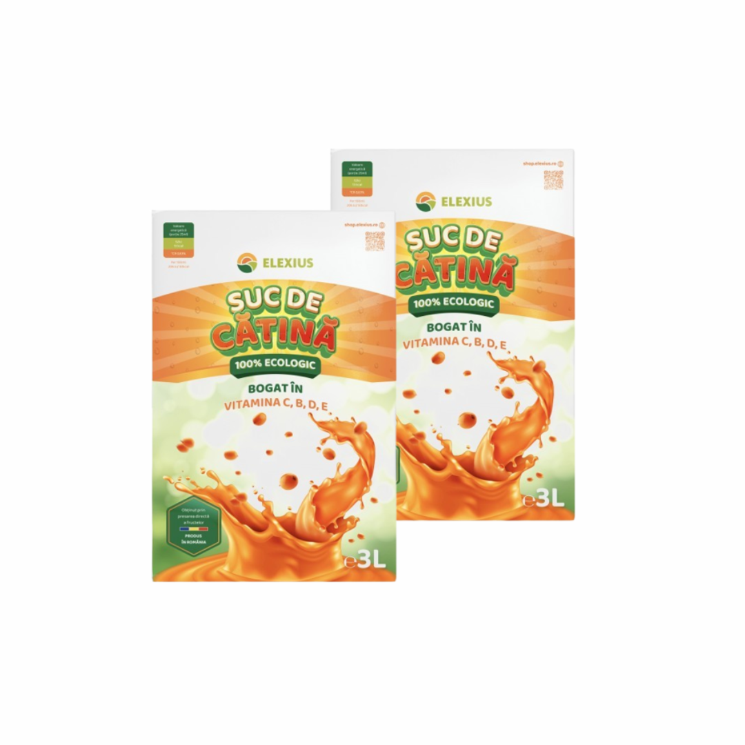 Pack 2 buc Suc ecologic din cătină 3 L