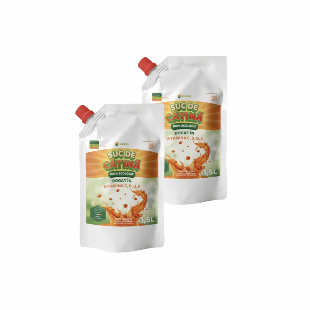 Pack 2 buc Suc ecologic din cătină 1.5 L