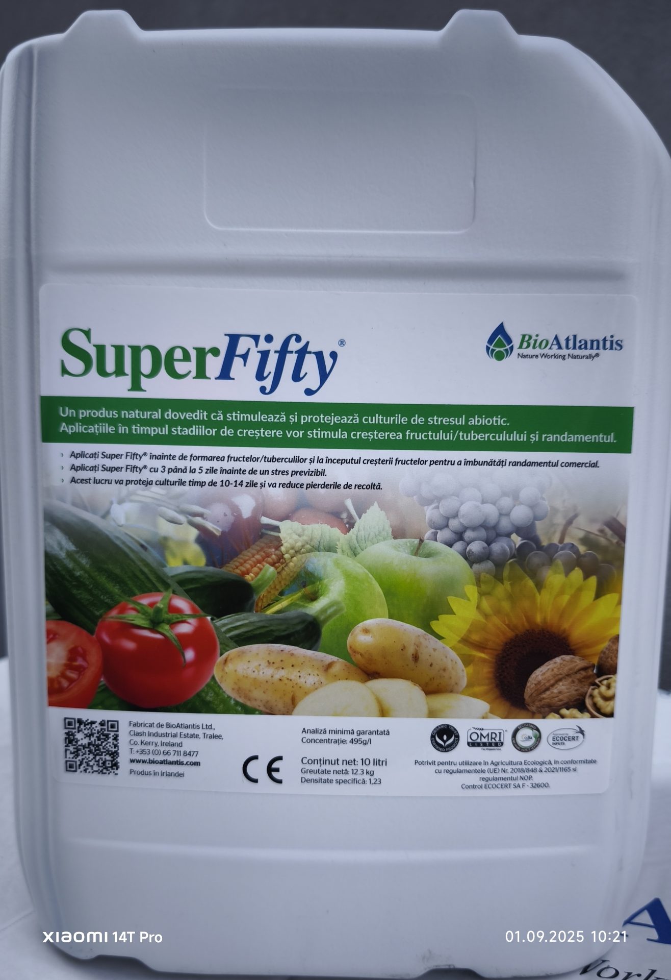 Super Fifty fertilizant ORGANIC din alge marine brune