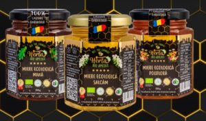 Pachet Mini Combo 3x Borcane Miere Bio Ecologica 250g (salcam, mana, flora salbatica)