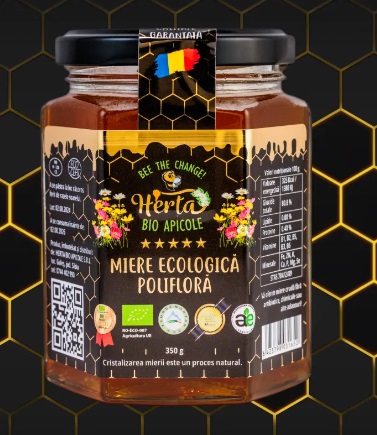Miere ecologica BIO din Flora Salbatica 350g
