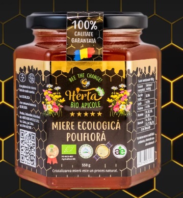 Miere Ecologica BIO din Flora Salbatica 550g