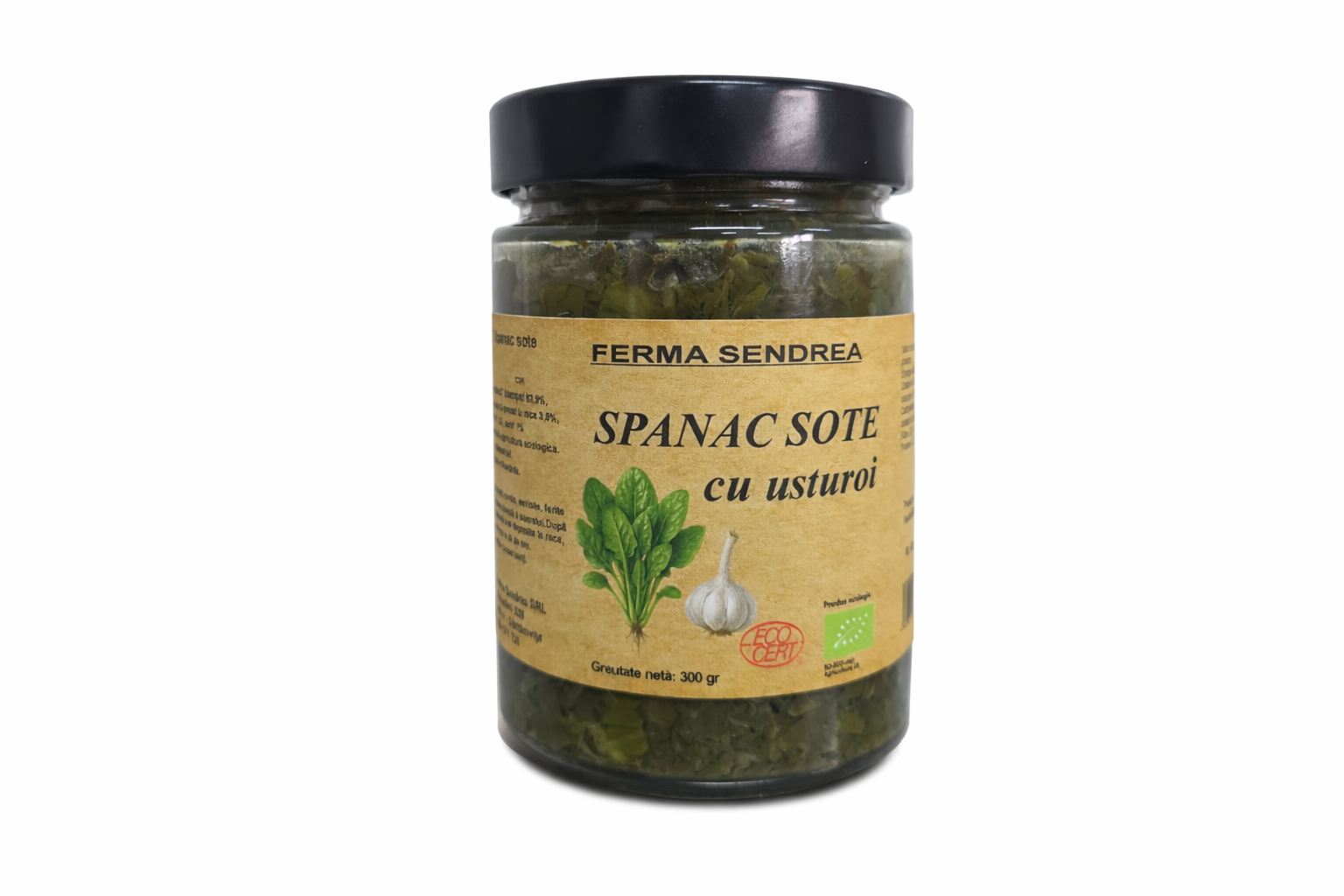 Sote de spanac cu usturoi  300 gr