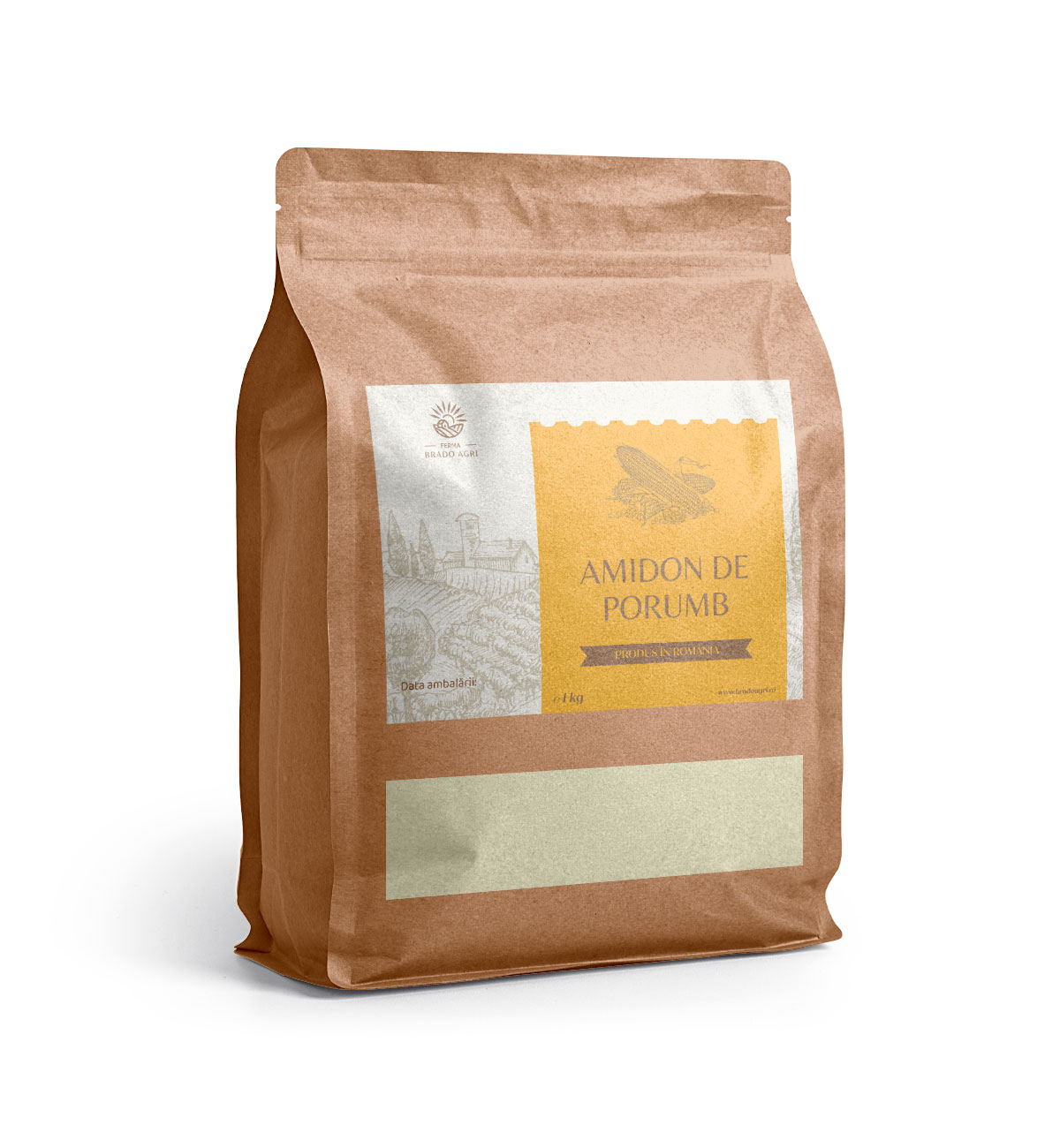 Amidon de porumb 1 kg – pudră fină, naturală, ideală pentru gătit și patiserie