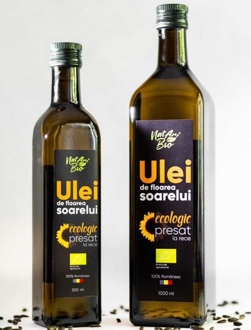 Ulei de floarea-soarelui, fulgi de ovăz, grâu spelta și soia ecologică în Cipău, Mureș – Natari Bio Oil S.R.L.